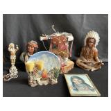 Group of Native American composite figurines,