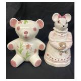 Pair of vintage cookie jars