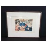 Shunga Japanese woodblock print