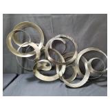 Signed C. Jere "continuing" steel wall sculpture