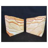 Pair of of post Modern marble bookends