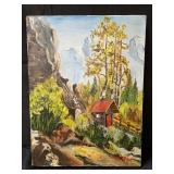 Signed J. Kemener oil painting on canvas