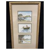 Framed Suzanne Ying Hutchinson watercolor prints