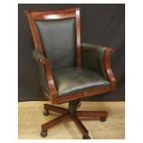 DMI Furniture mahogany and faux leather