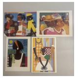 4 Varnette Honeywood Exhibition greeting cards