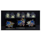 3 Disney enameled pins PB
