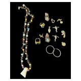 Lot of vintage costume jewelry