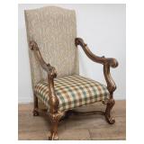 French Louis XIV-style upholstered arm chair