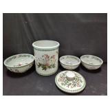 Port meirion ceramic mixing bowls and cannister