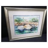 Signed C. Stakkestad water color painting