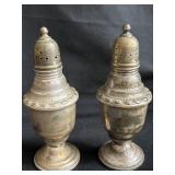 Sterling silver weighted salt & pepper shakers