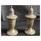 Sterling silver weighted salt & pepper shakers