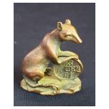 Chinese Zodiac bronze rat figure