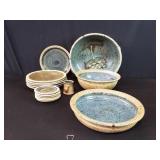 Group of vintage ceramic bowls, plates etc