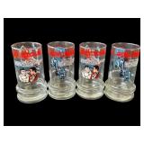 Set of 4 vintage 1984 Taco Bell Star Trek glasses
