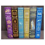 Group of leather bound books Jules Verne, Ernest