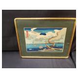 Vintage Japanese woodblock print