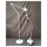 Pair of Ikea floor and table lamps