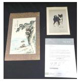 Pair of Japanese woodblock prints