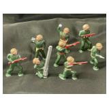 Group of vintage Barclays lead soldiers