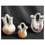Lot of Native American pottery vases