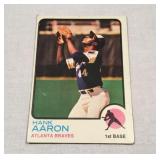 Hank Aaron 1973 Topps baseball card #100