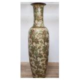 Large Asian porcelain temple-style vase