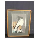 Toshusai Sharaku reproduction woodblock print
