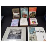 Group of vintage art and cook books