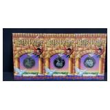 3 Harry Potter Cupro nickel coins PB