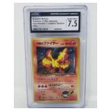 Vintage Rockets Moltres Pokémon card CGC 7.5