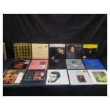 Group of vinyl records