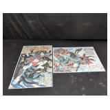 Pair of Japanese wood block prints