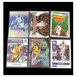 Lot of LeBron James Lakers basketball cards