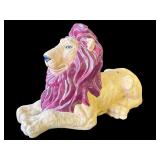 Vintage ceramic lion figurine