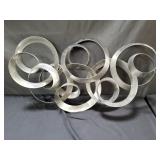Curtis Jere stainless steel art wall sculpture