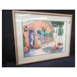 Signed pastel painting on paper