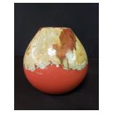 Mid century Modern style drip glaze pottery vase