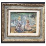 Antique oil painting style of Berthe Morisot