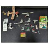 Vintage motorized model airplane and motors