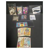 Group of vintage Marvel and DC cards, Green