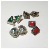 Group of sterling silver with mabe pearls,