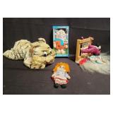 Group of dolls and figurine