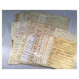 Large collection of Billy Barty actor sheet music