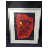 Japanese print "Poem 70-74" by Maki Haku