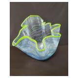 Karg 2009 hand blown studio art glass bowl