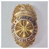 10k gold Fire Chief, Monmouth County, N.J.