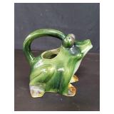 Contemporary ceramic frog water pitcher