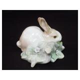 Lladro porcelain rabbit figure