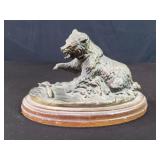 Gallery Originals brass bear sculpture